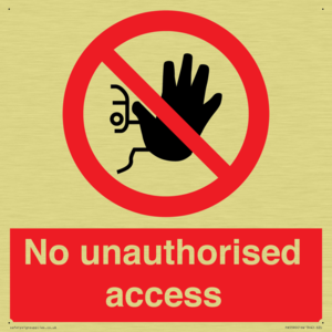 No unauthorised access